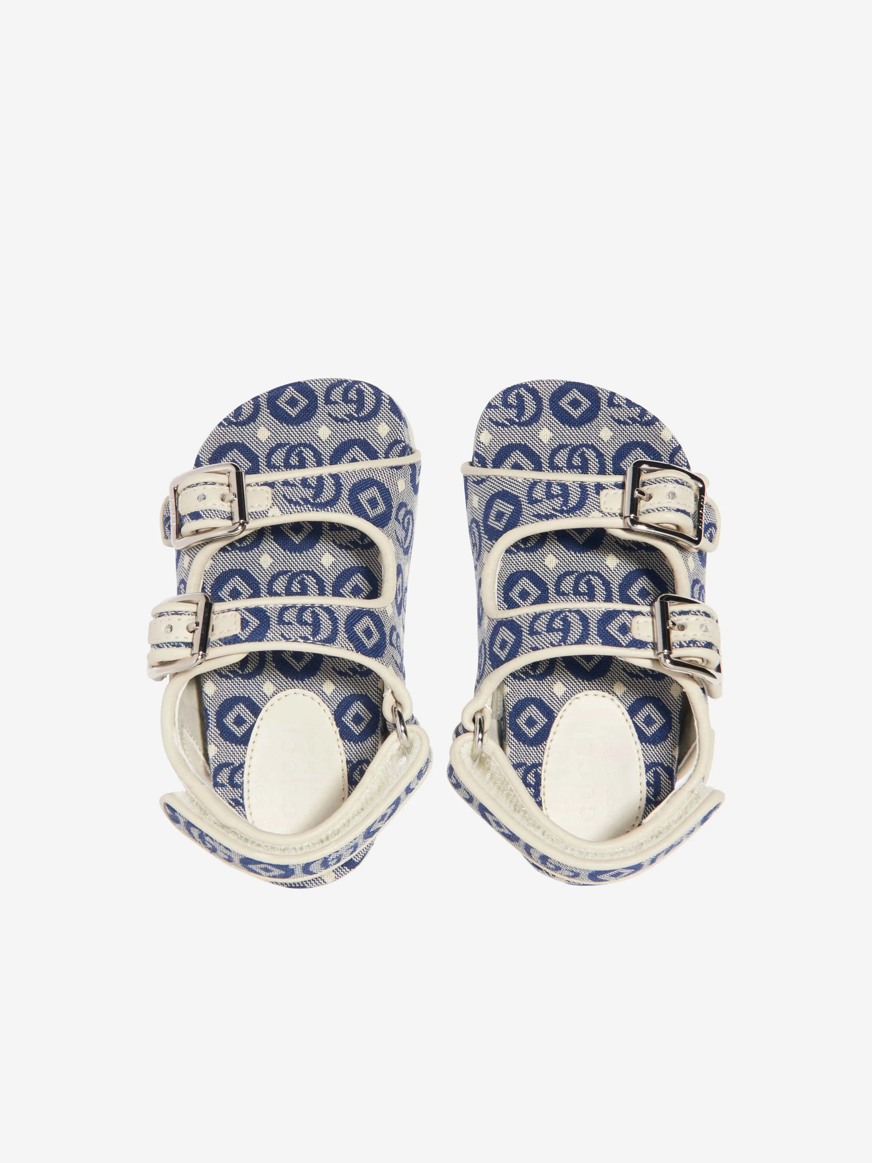 Gucci Kids GG Logo Sandals in Navy