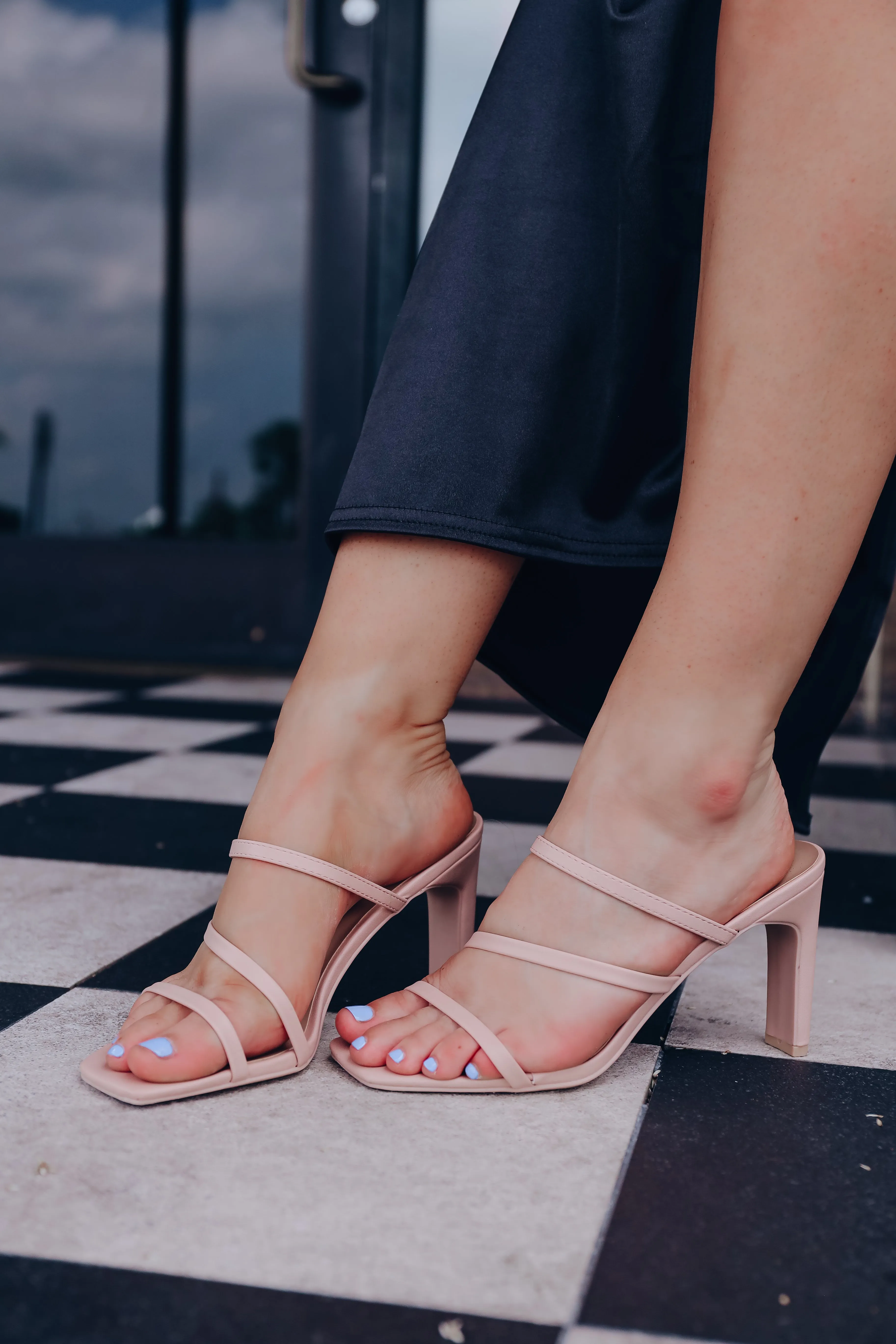 Half Past Nude Strappy Heels - Nude