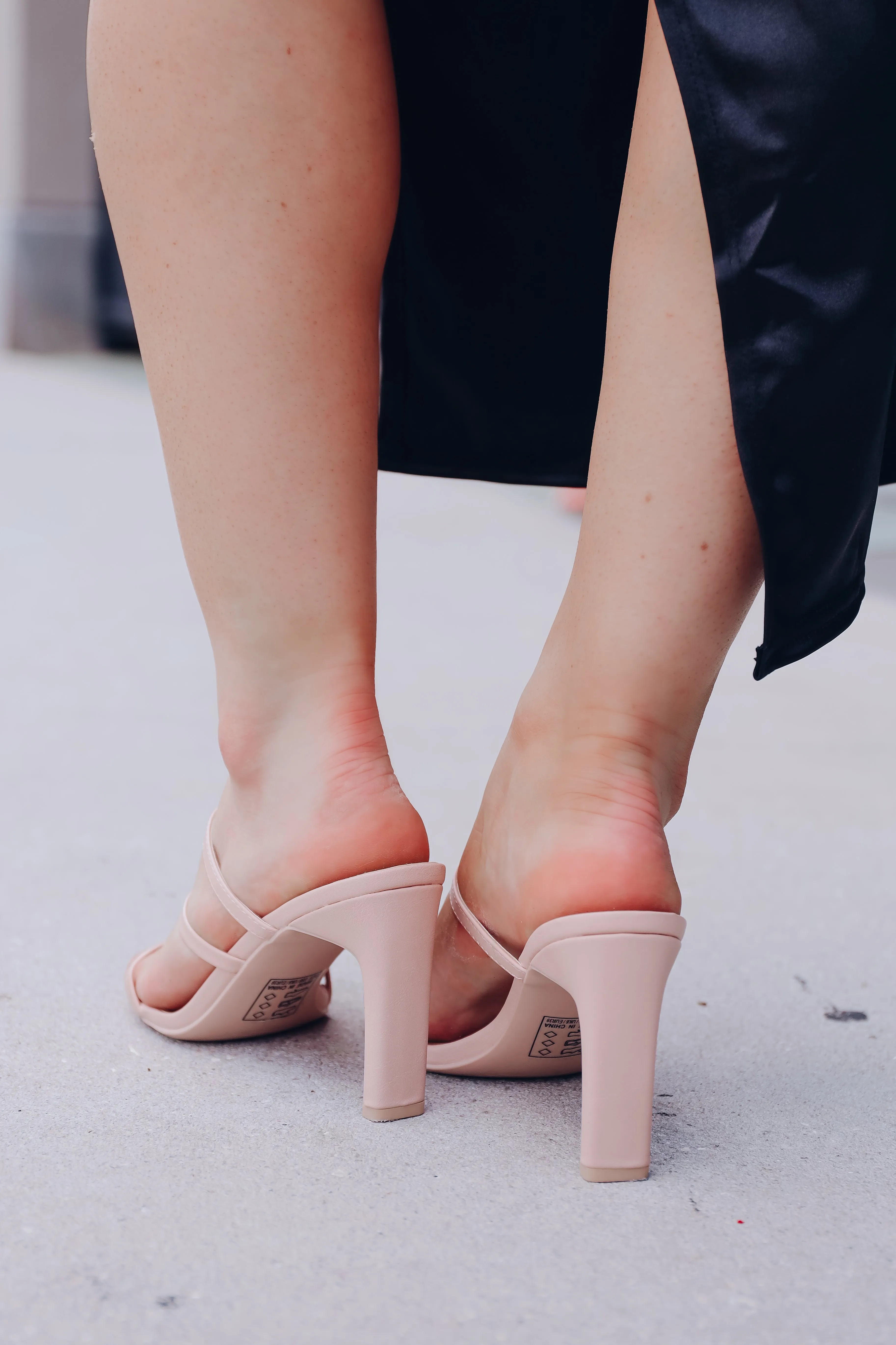 Half Past Nude Strappy Heels - Nude