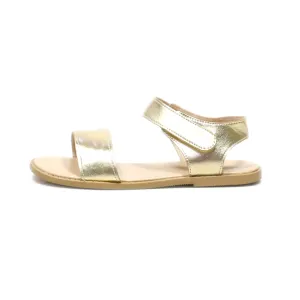 H&M Flat Sandals Leather Gold Colour For Kids