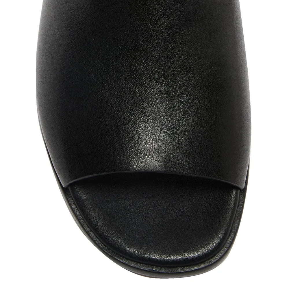 Haze Heel in Black Leather