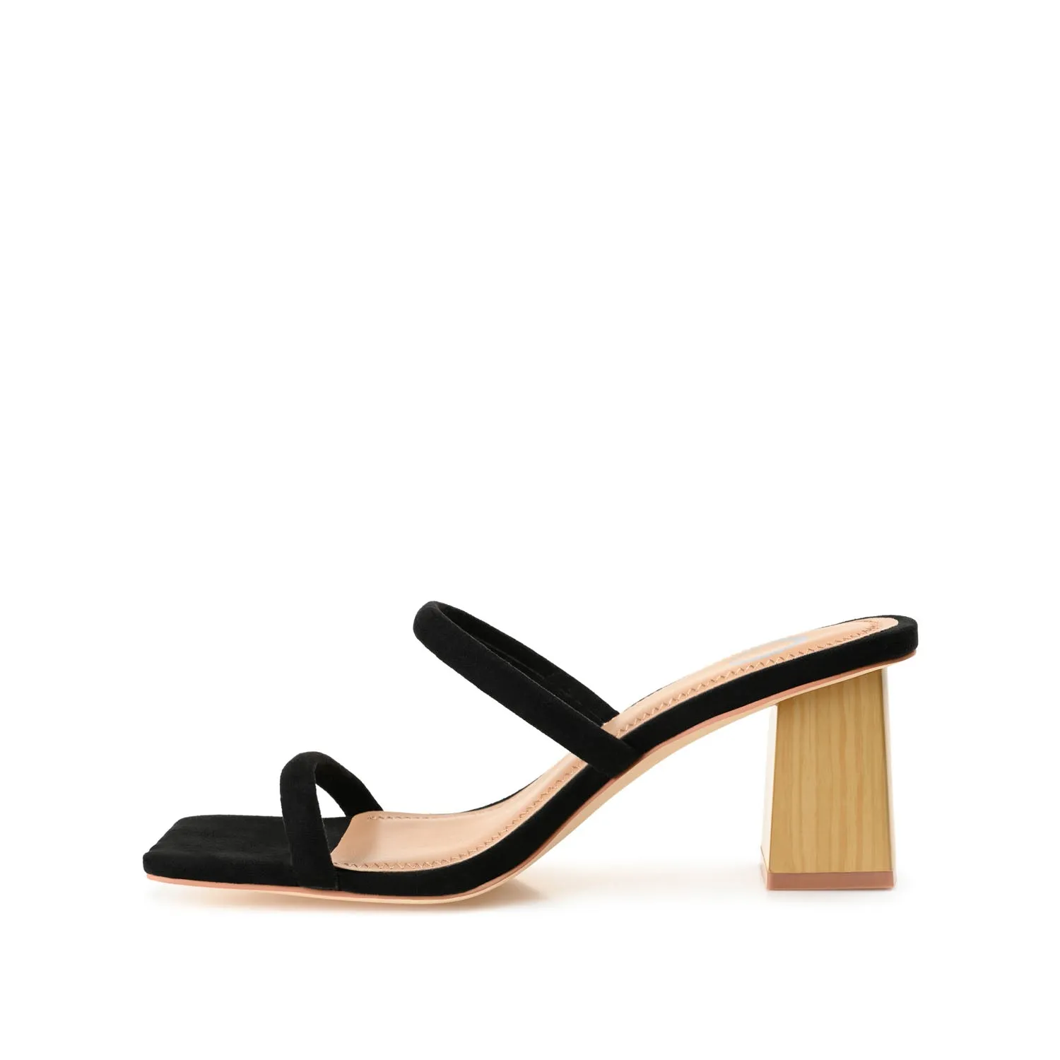 HENRIETTA HEELED SANDALS IN FAUX LEATHER