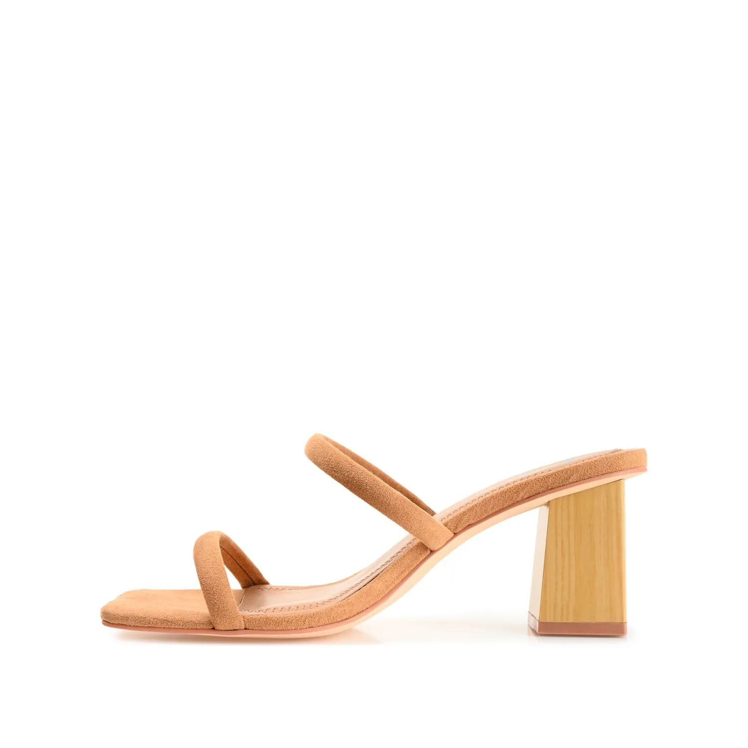 HENRIETTA HEELED SANDALS IN FAUX LEATHER