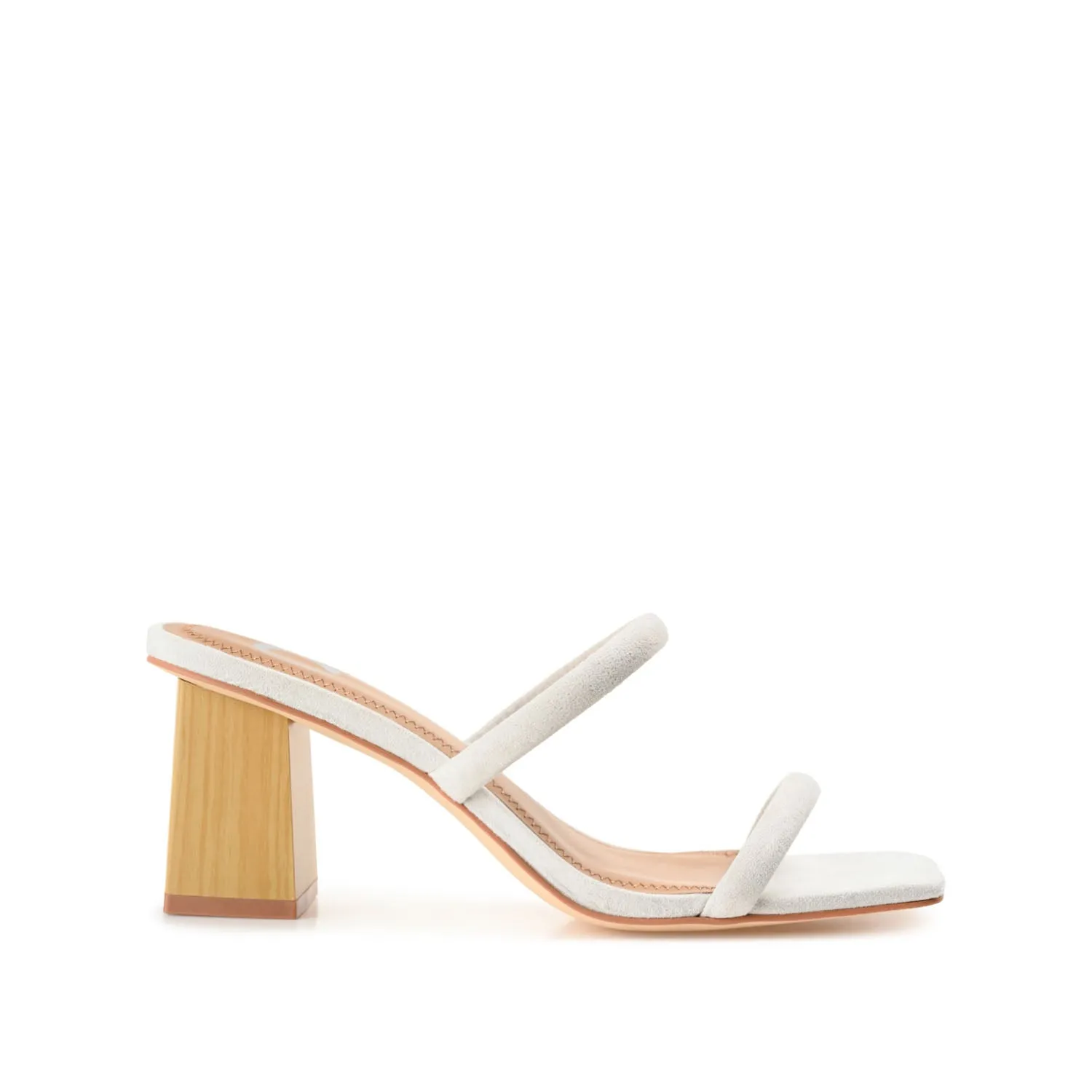 HENRIETTA HEELED SANDALS IN FAUX LEATHER