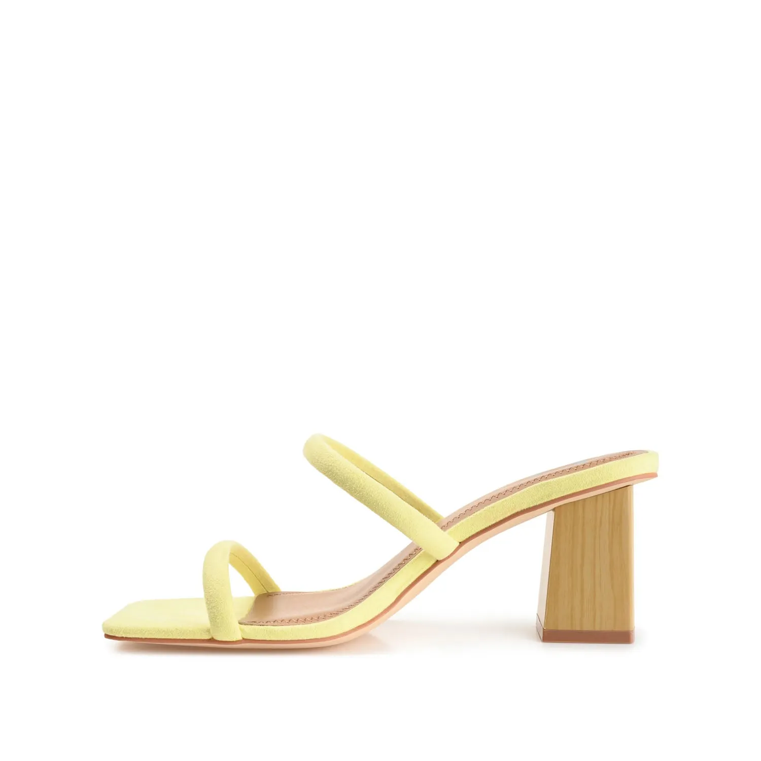 HENRIETTA HEELED SANDALS IN FAUX LEATHER