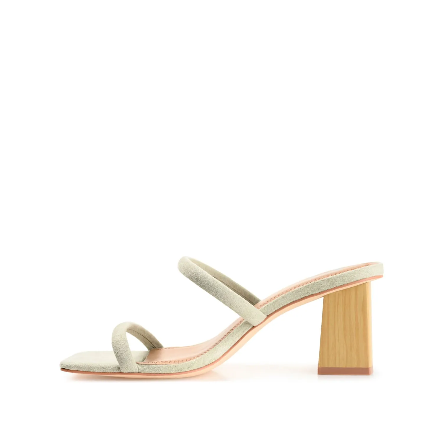 HENRIETTA HEELED SANDALS IN FAUX LEATHER