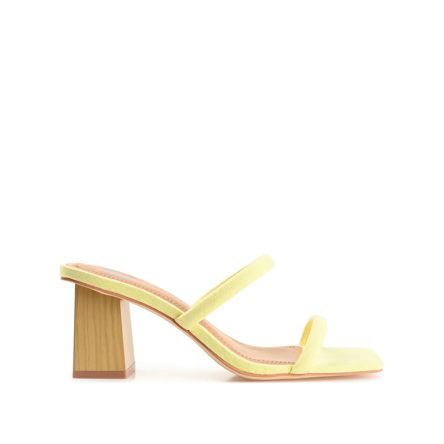 HENRIETTA HEELED SANDALS IN FAUX LEATHER