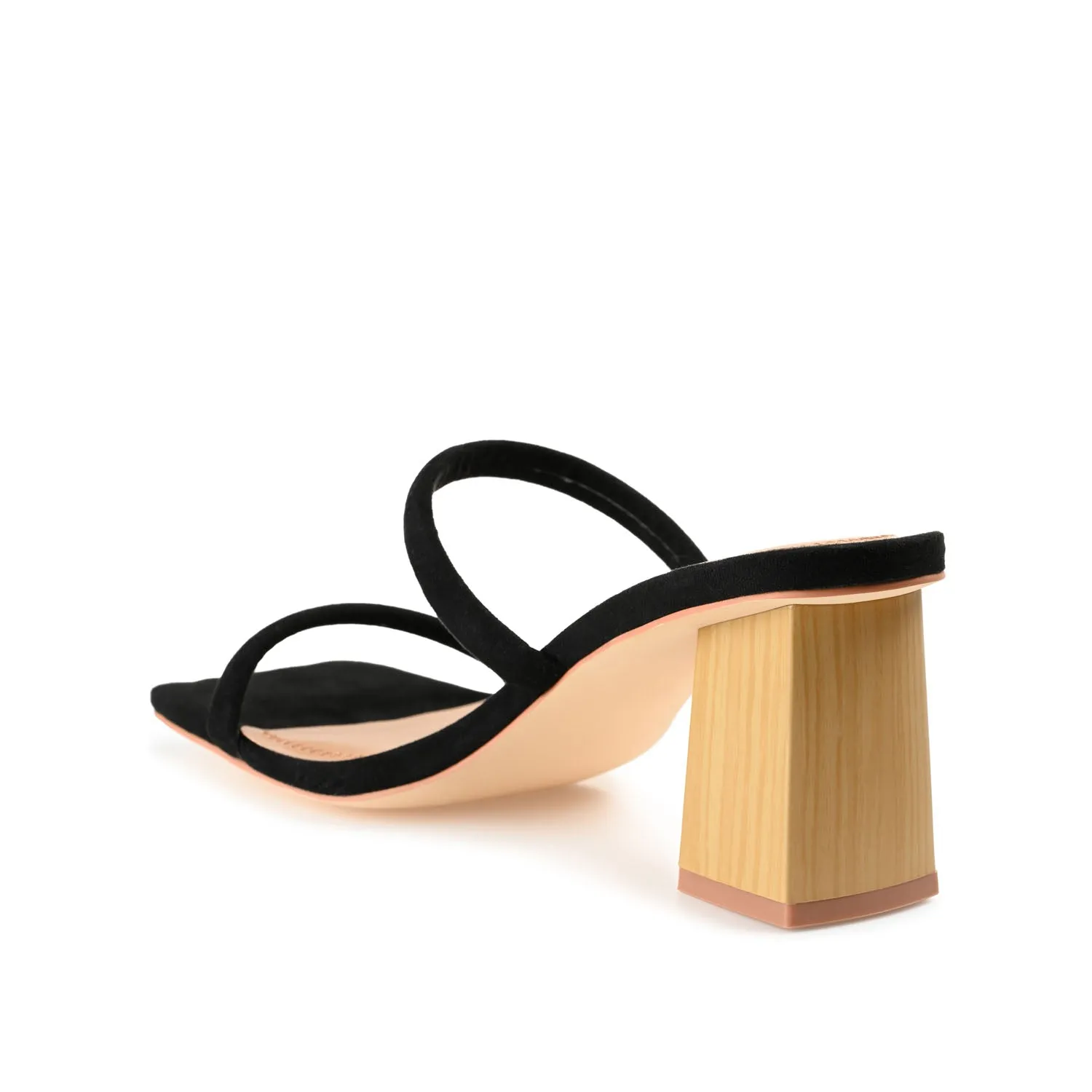 HENRIETTA HEELED SANDALS IN FAUX LEATHER