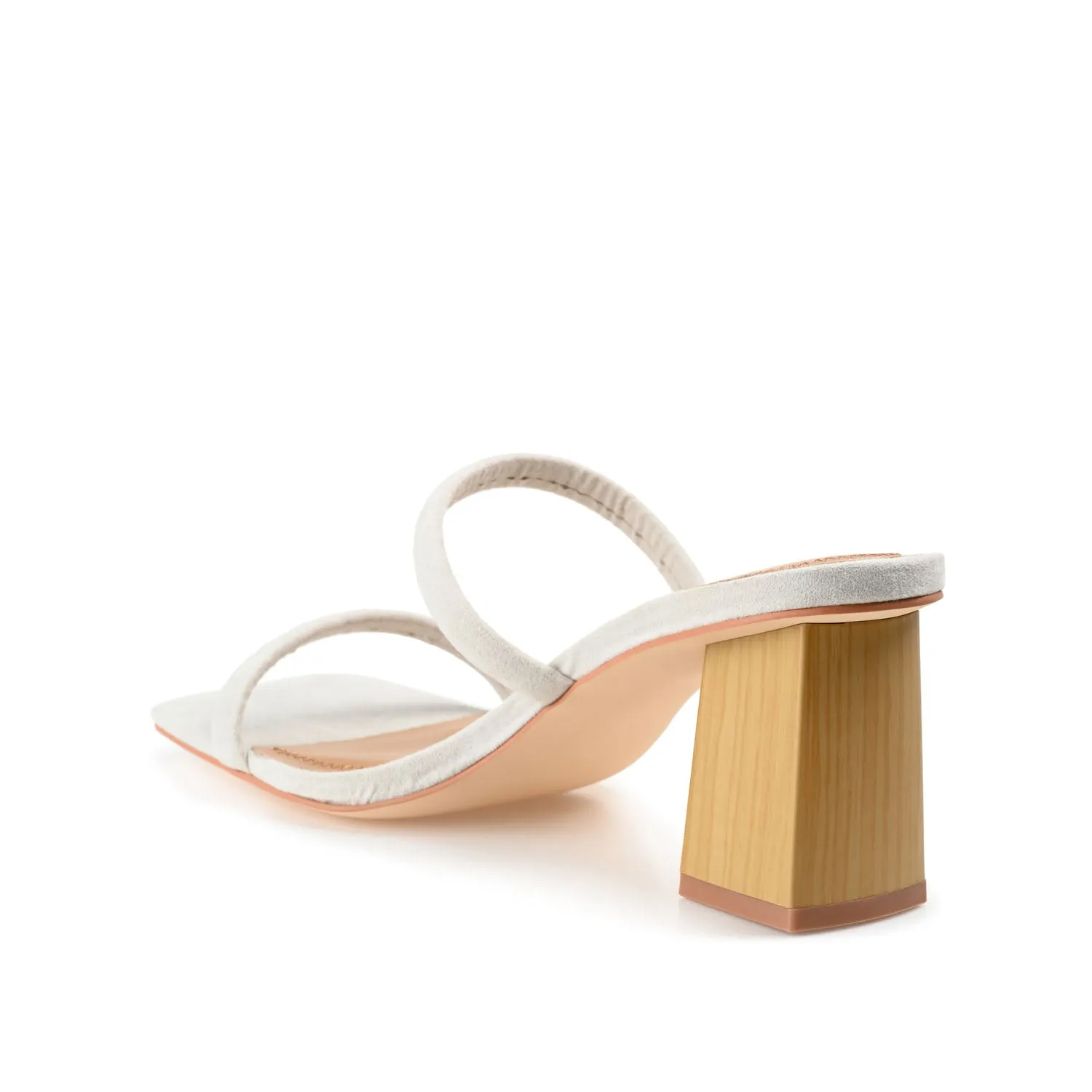 HENRIETTA HEELED SANDALS IN FAUX LEATHER