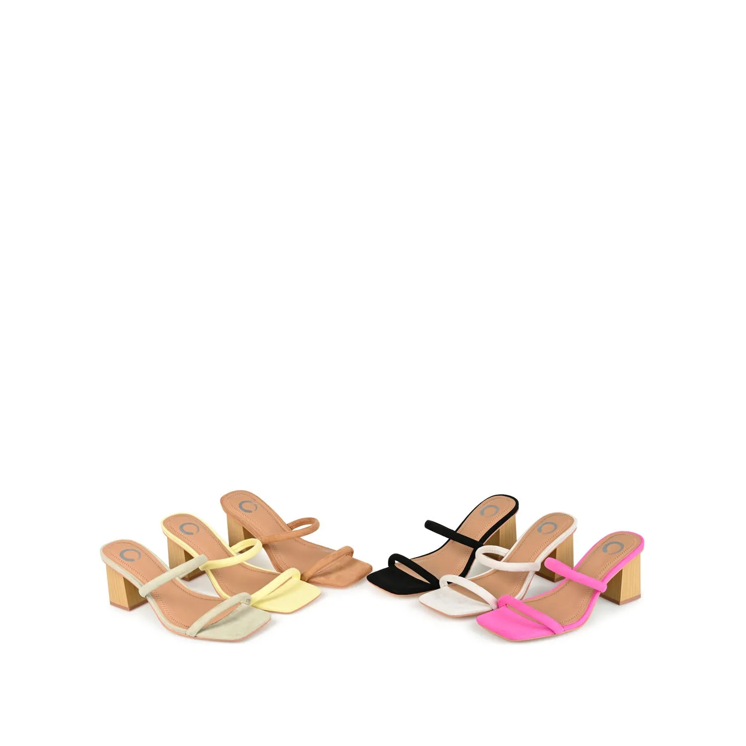 HENRIETTA HEELED SANDALS IN FAUX LEATHER