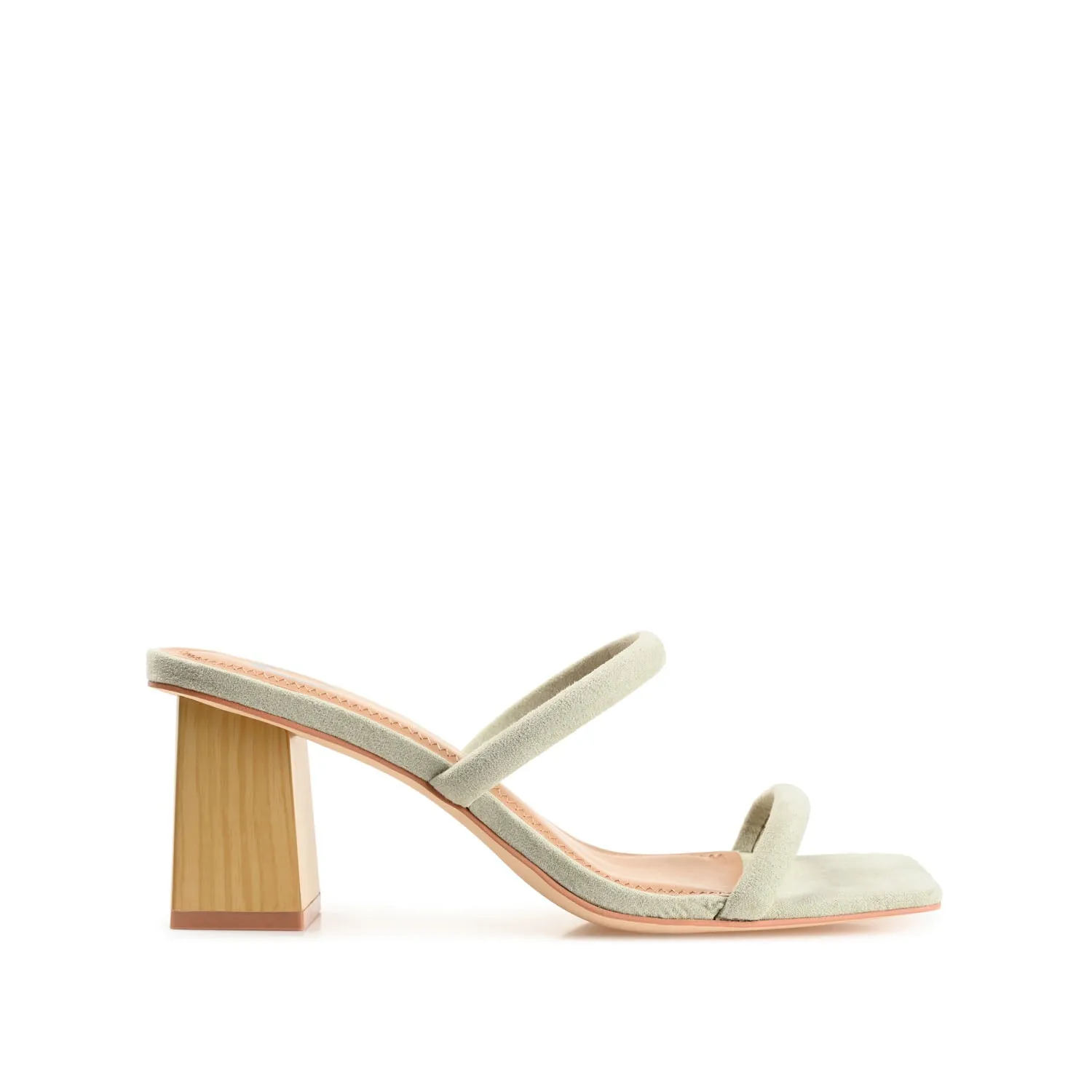 HENRIETTA HEELED SANDALS IN FAUX LEATHER