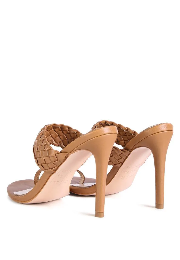 High Perks Woven Strap High Heels