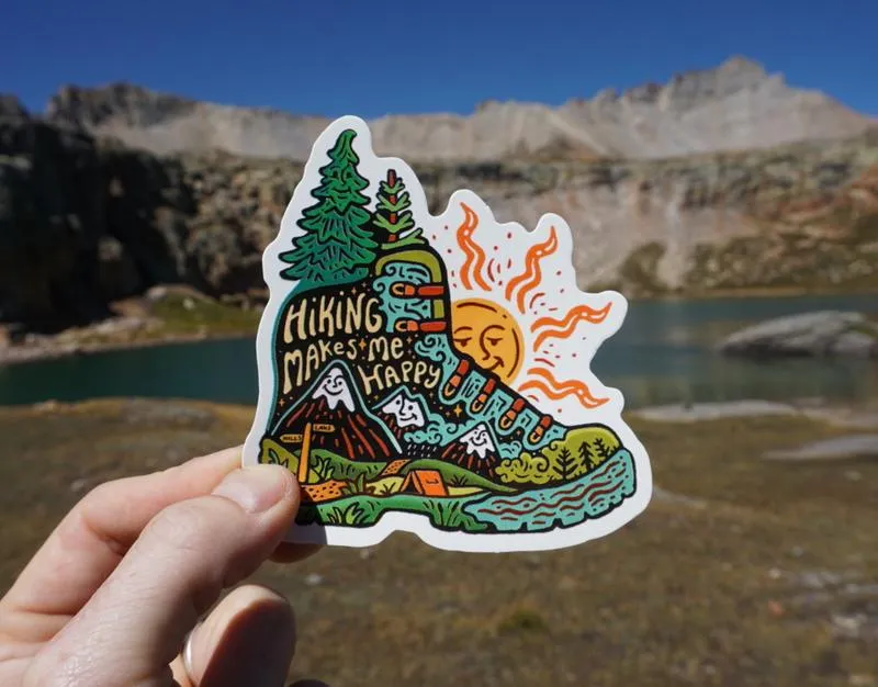 Hiking Boot Sticker