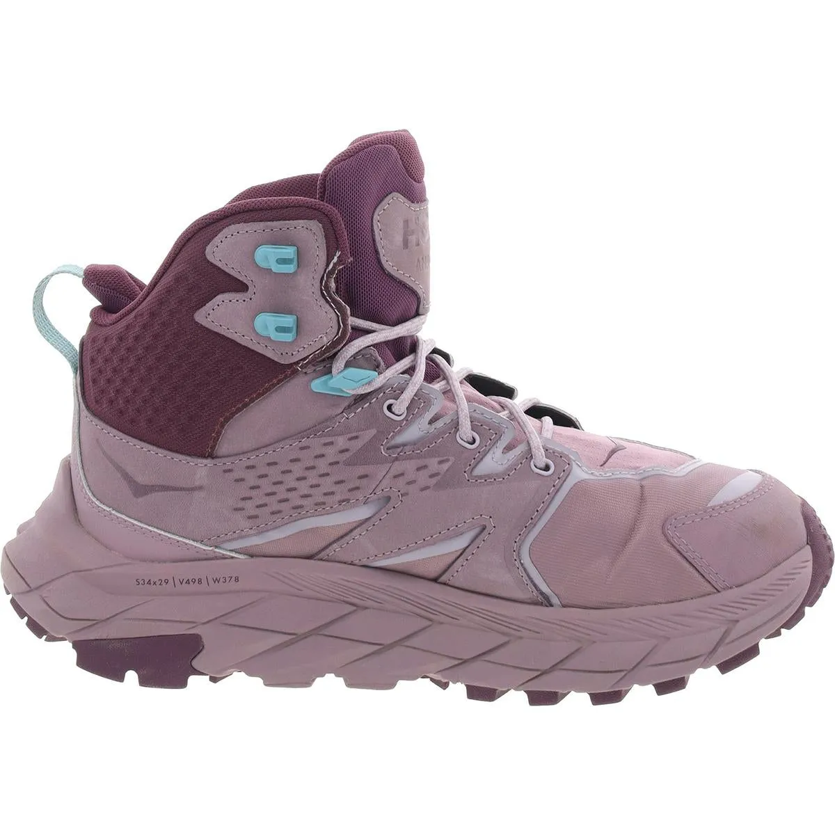 Hoka One One Womens Anacapa Mid Gore-Tex Leather Lugg Sole Hiking Boots