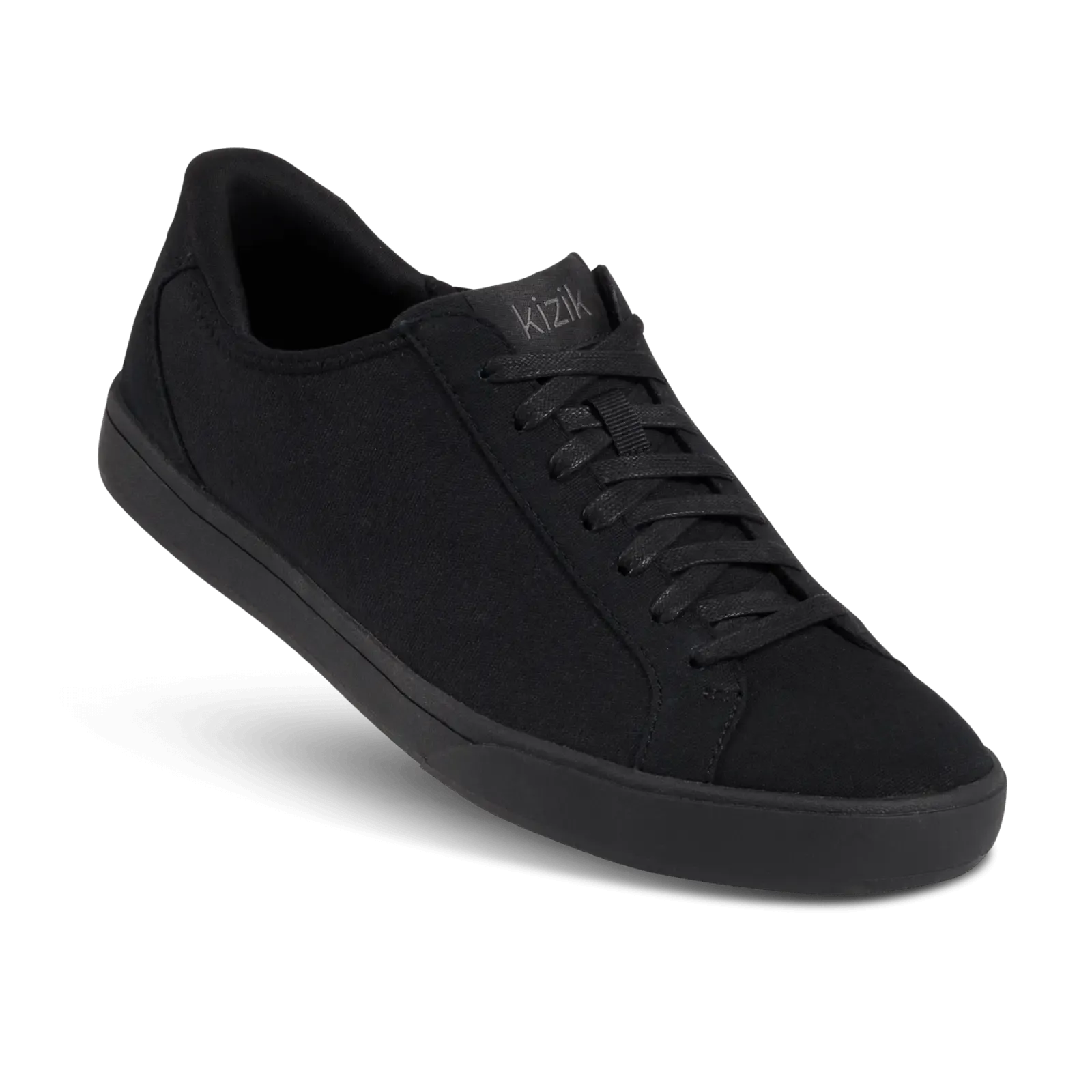 Irvine Easy-on Stretch Canvas Retro Sneaker in Black/Black