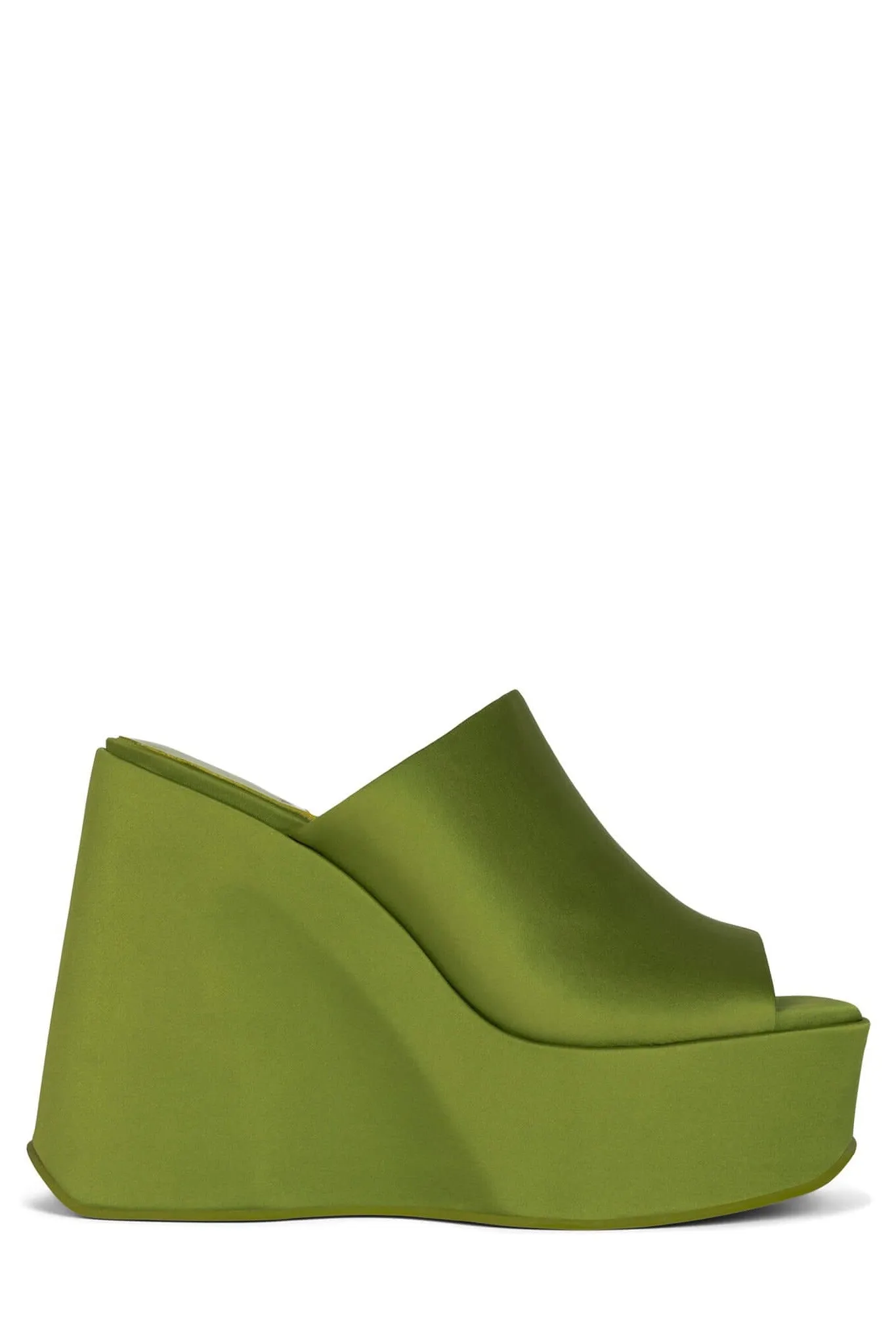 Jeffrey Campbell High-Up Platform Mule in Chartreuse