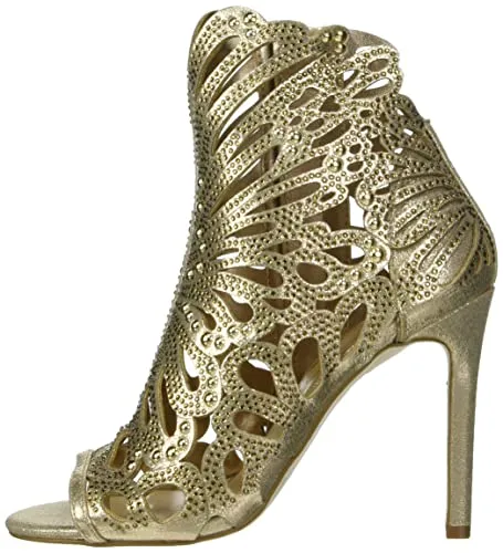 Jessica Simpson Women's Jayley Caged Heeled Sandal, Champagne, 8