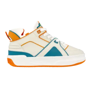 Just Don Tennis Courtside Mid 'White Orange' Sneakers, White