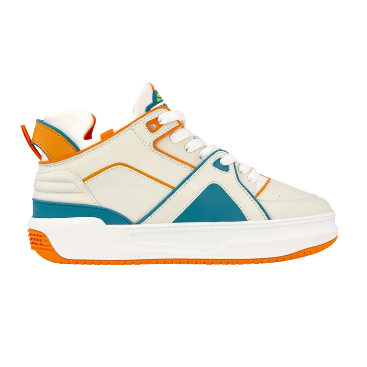 Just Don Tennis Courtside Mid 'White Orange' Sneakers, White