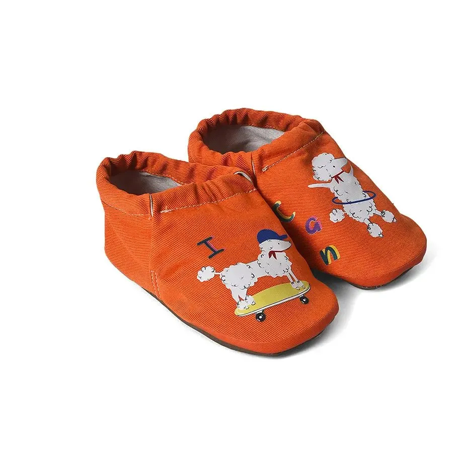 Kids Dog Print Booties