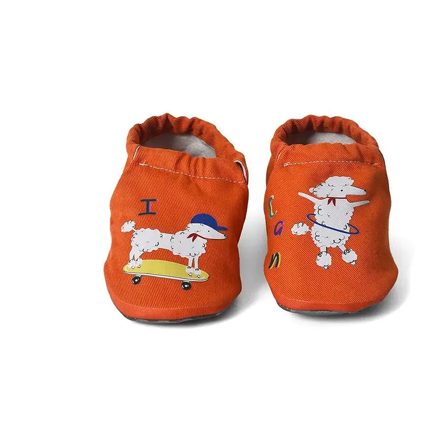 Kids Dog Print Booties