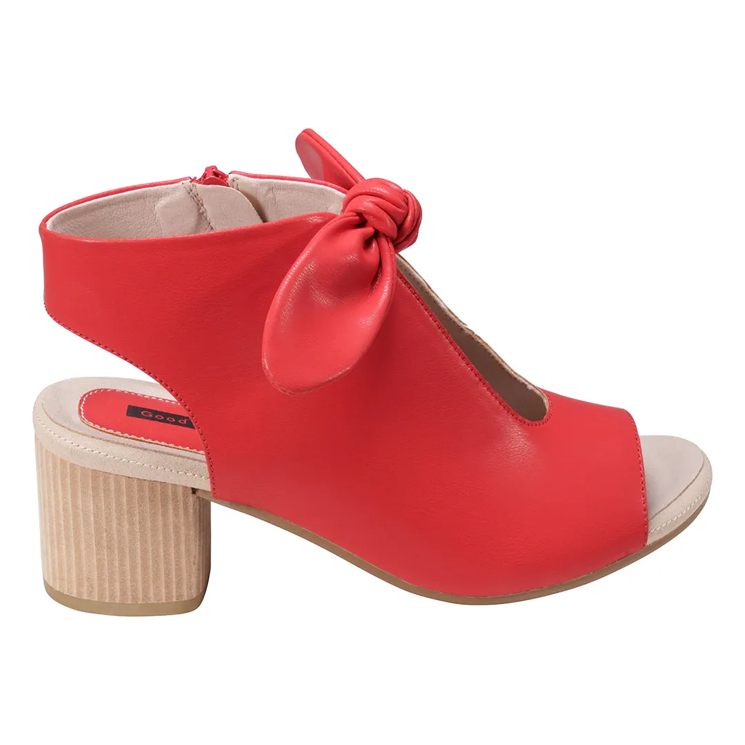 Kimora Red Heeled Sandals