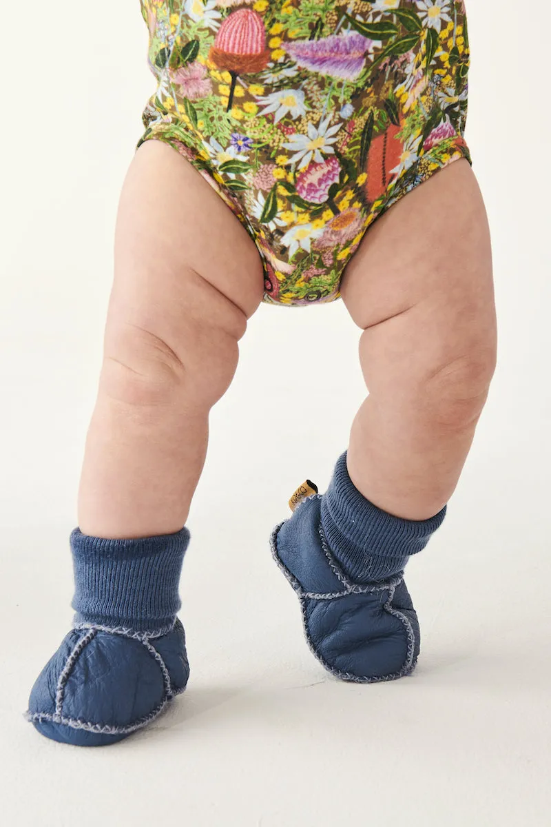 Kip & Co Baby Booties - Blue Skies