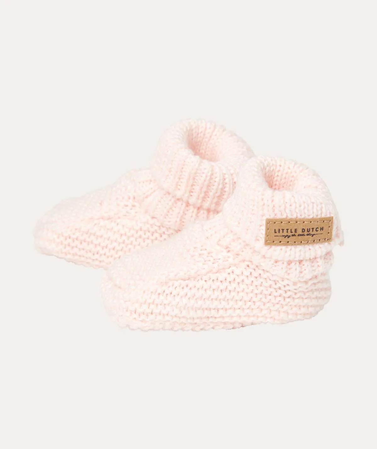 Knitted Baby Booties - Pink