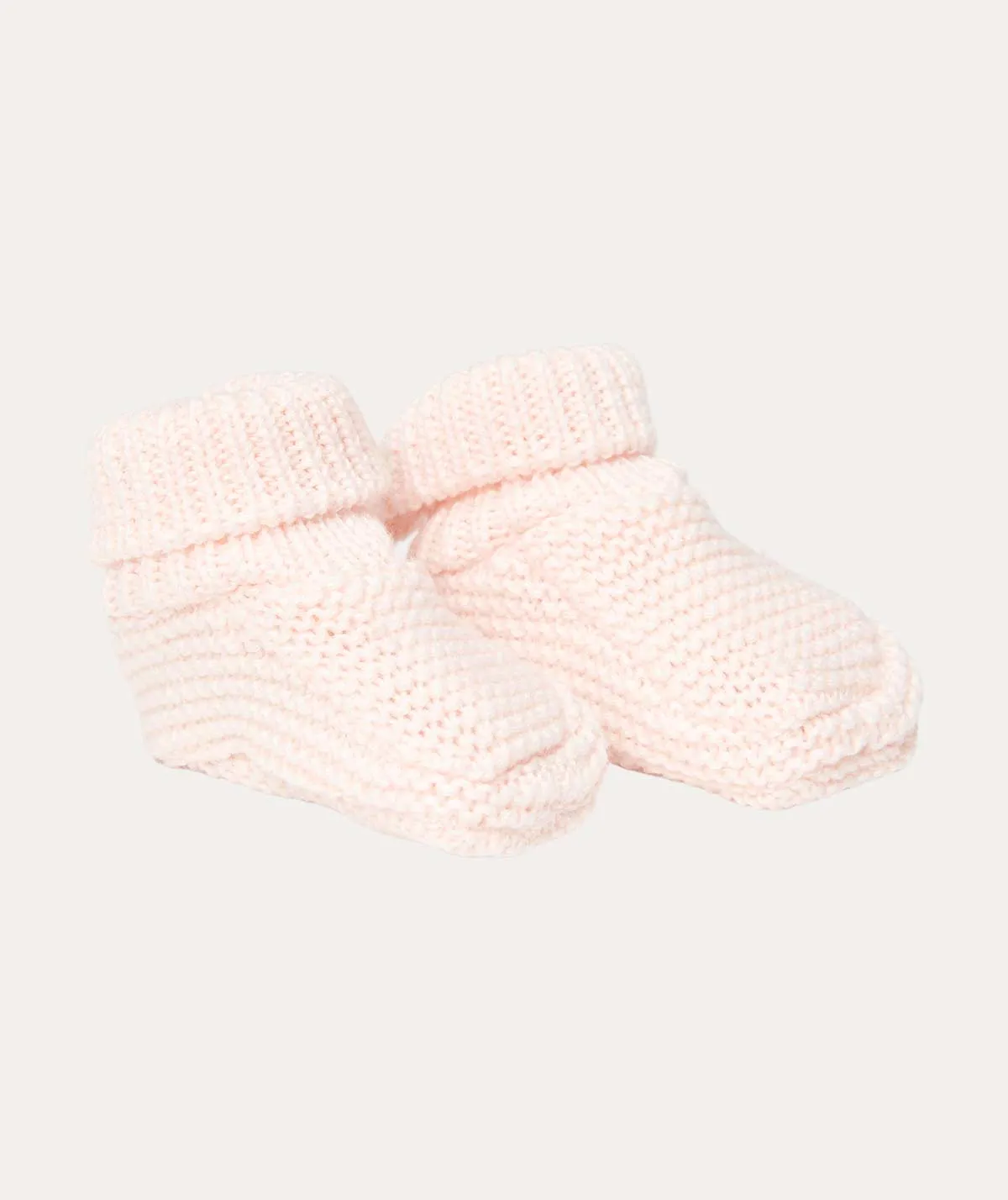 Knitted Baby Booties - Pink