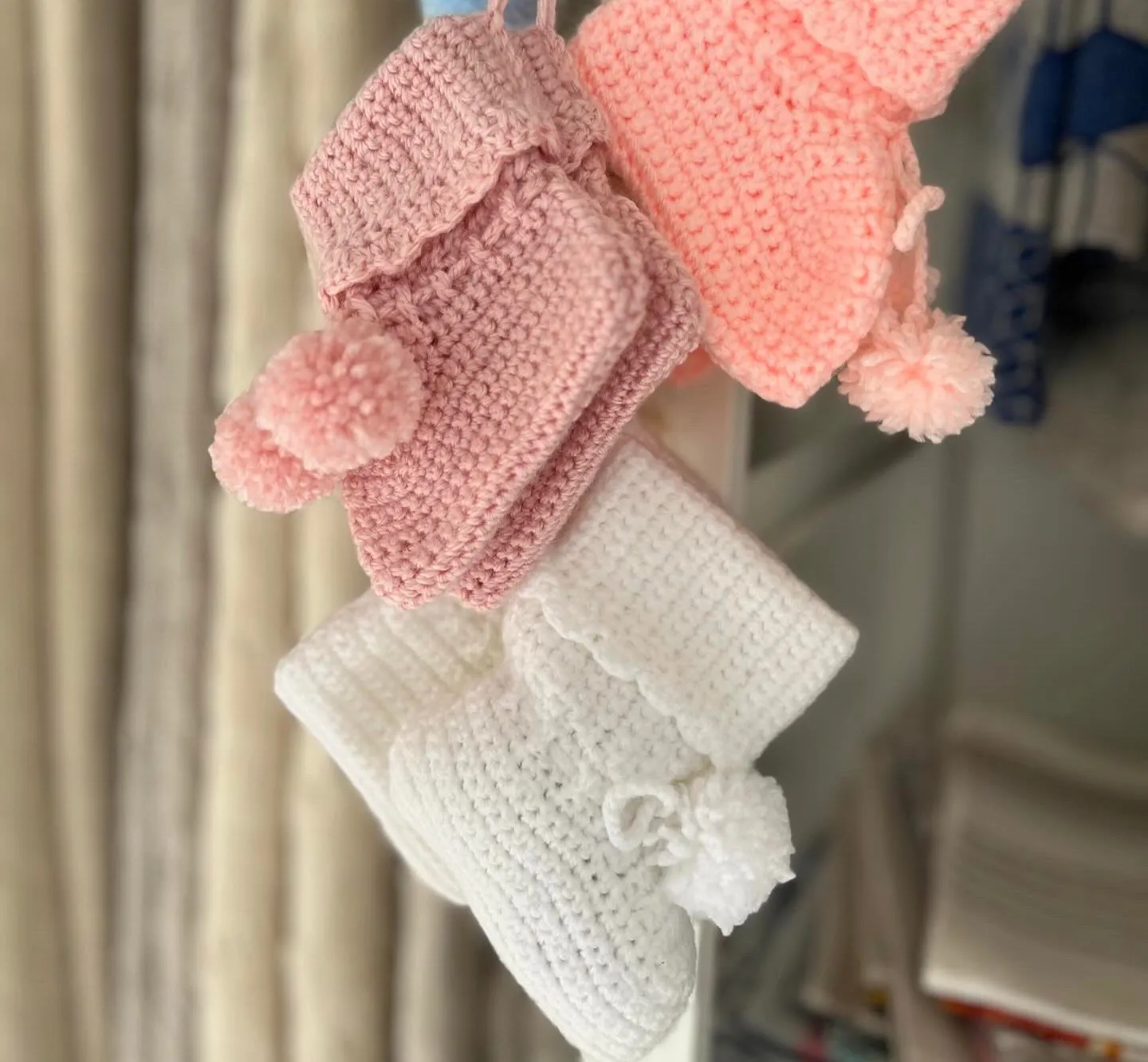 Knitted Baby Socks Booties, 2-6 months