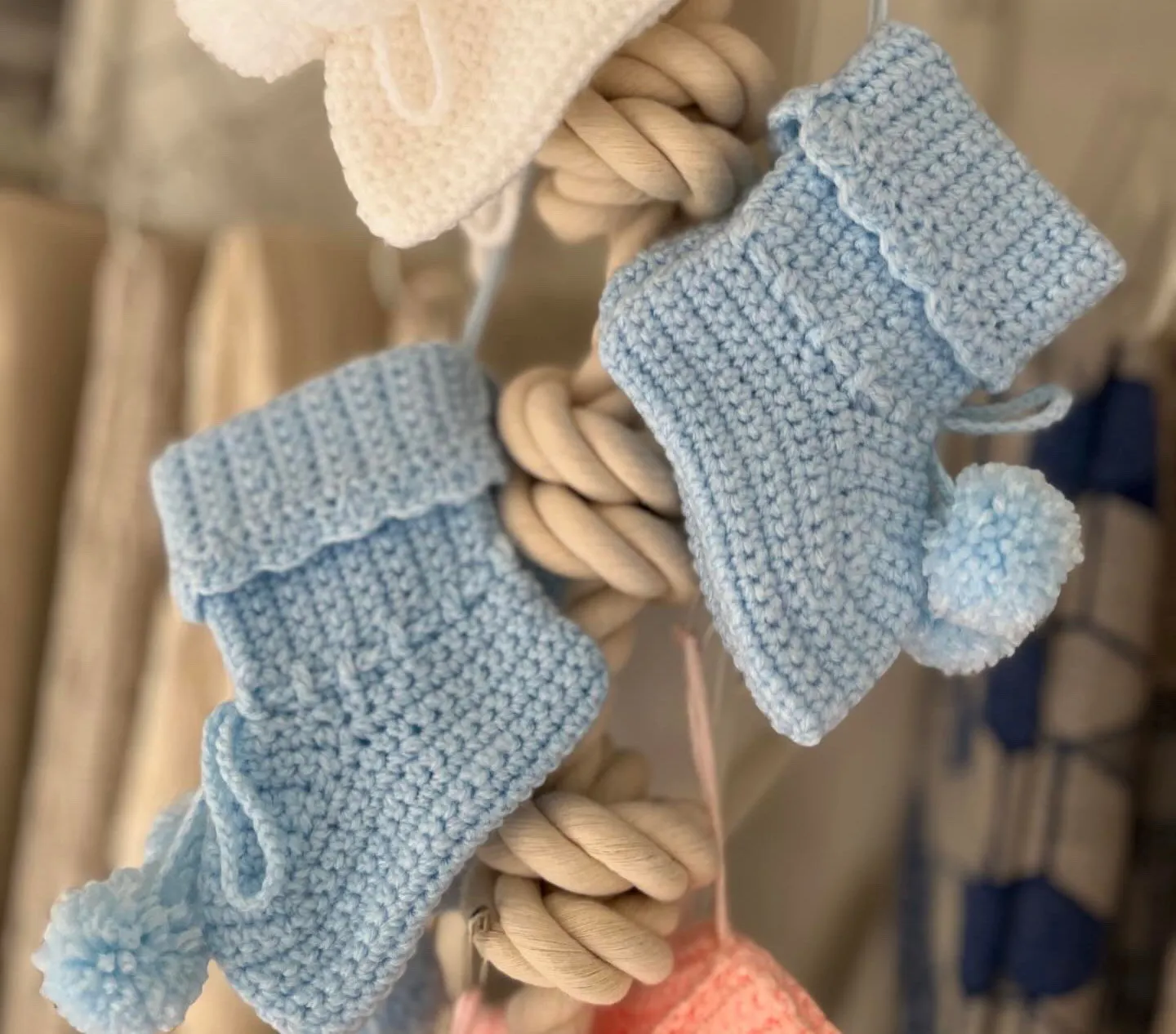 Knitted Baby Socks Booties, 2-6 months