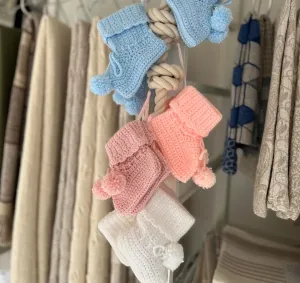 Knitted Baby Socks Booties, 2-6 months