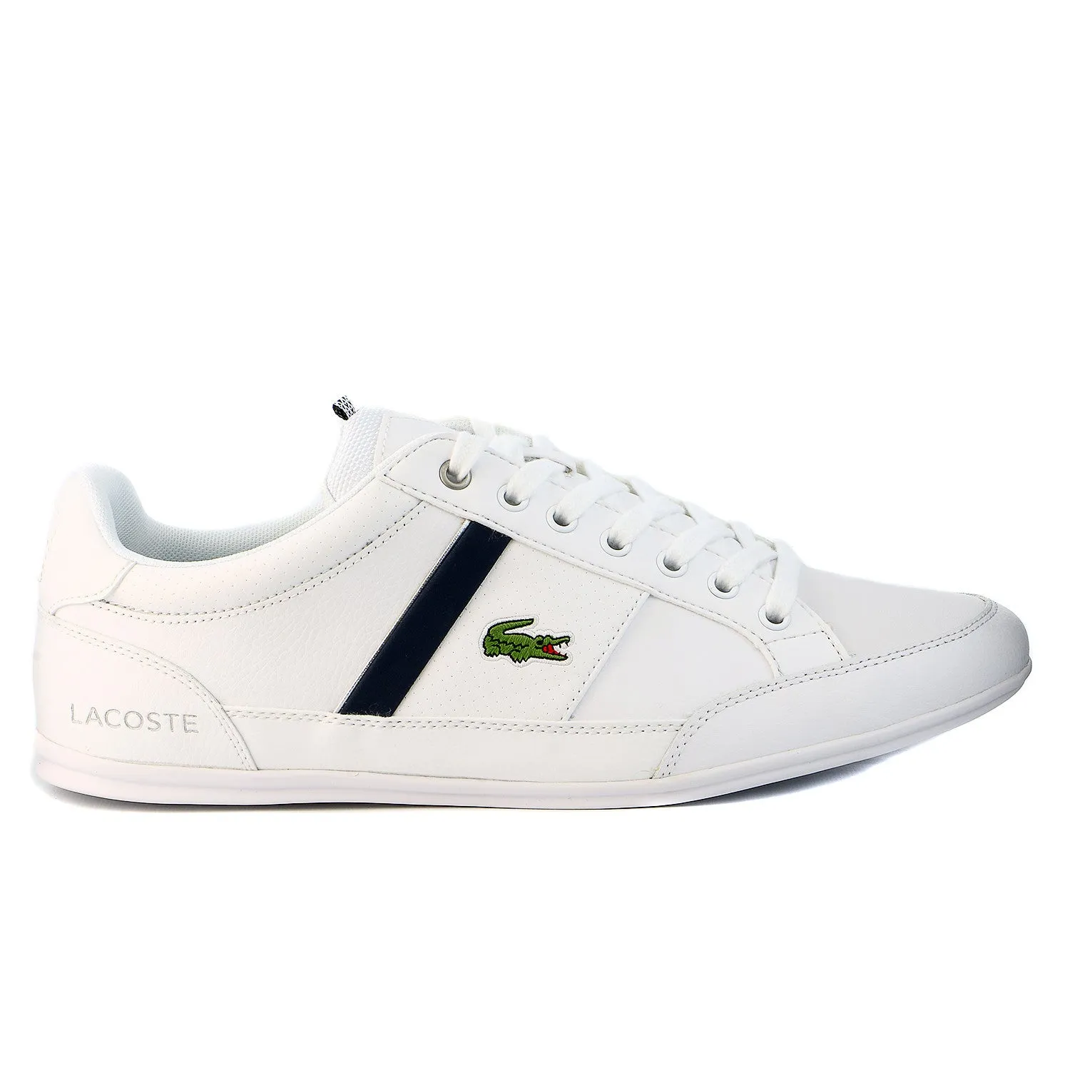 Lacoste Chaymon CR Fashion Sneaker Shoes  - White/Dark Blue - Mens