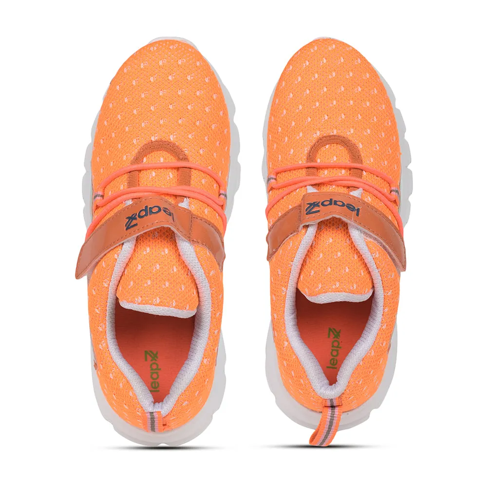 Leap7x Slip-on Athleisure Shoes For Kids (Orange) JEEVA-09 By Liberty