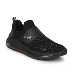 Leap7x Slip-on Athleisure Shoes For Men (Black) Flins-1 By Liberty