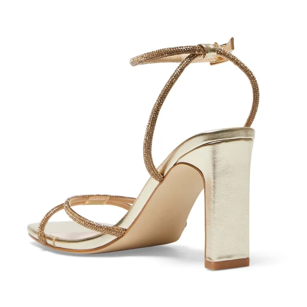 Letita Heel in Soft Gold