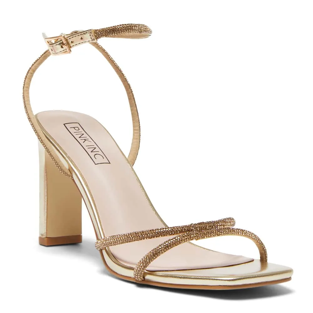 Letita Heel in Soft Gold