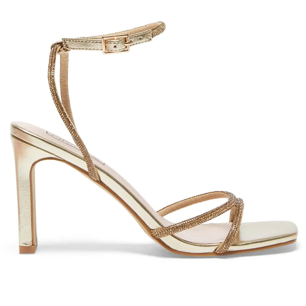 Letita Heel in Soft Gold