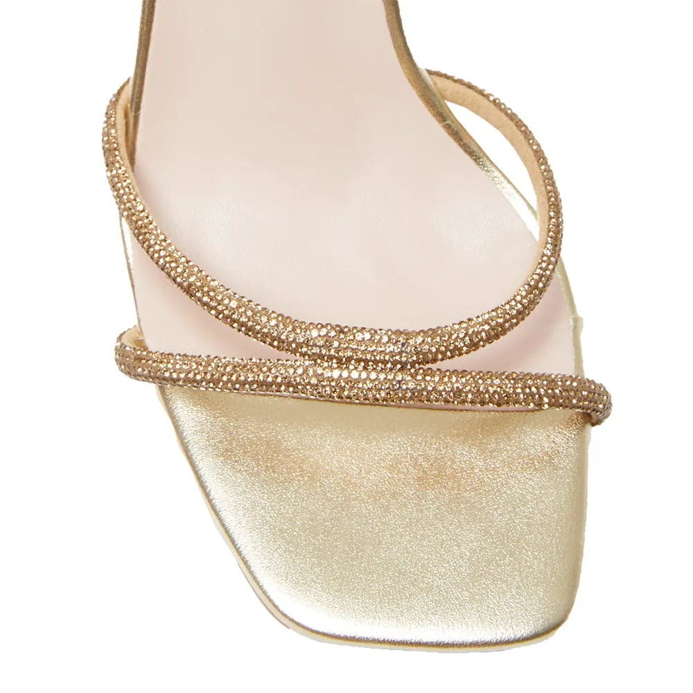 Letita Heel in Soft Gold