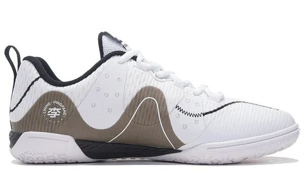 Li-Ning Double Shadow Table Tennis Shoes 'Standard White Black', white