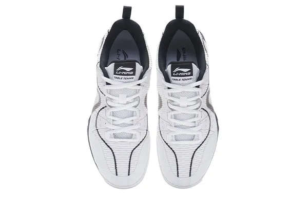 Li-Ning Double Shadow Table Tennis Shoes 'Standard White Black', white