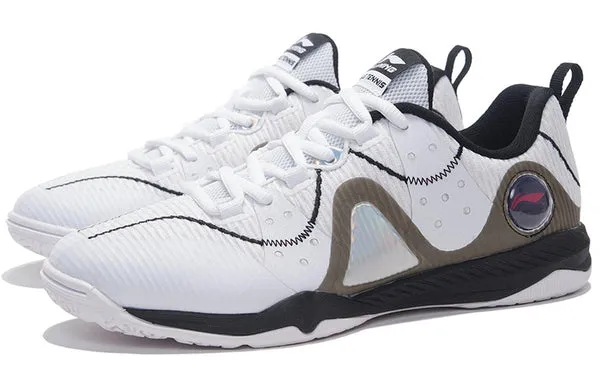 Li-Ning Double Shadow Table Tennis Shoes 'Standard White Black', white