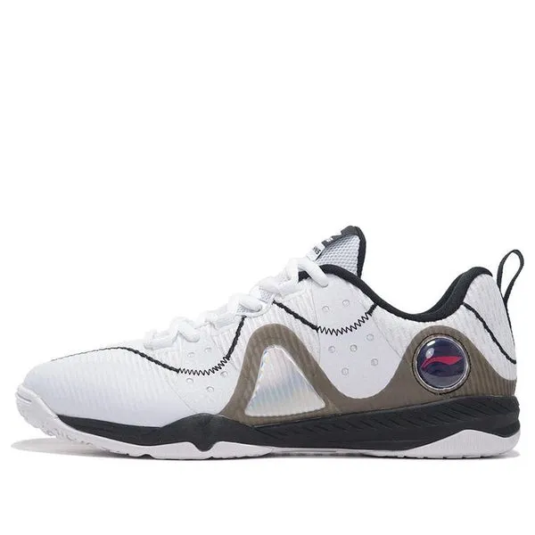 Li-Ning Double Shadow Table Tennis Shoes 'Standard White Black', white