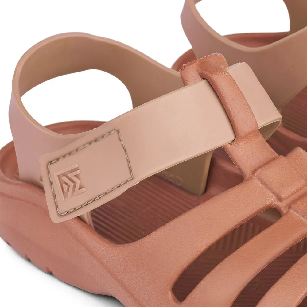 Liewood: Beau Eva Strap Waterproof Kids Sandals - Tuscany Rose / Pale Rose