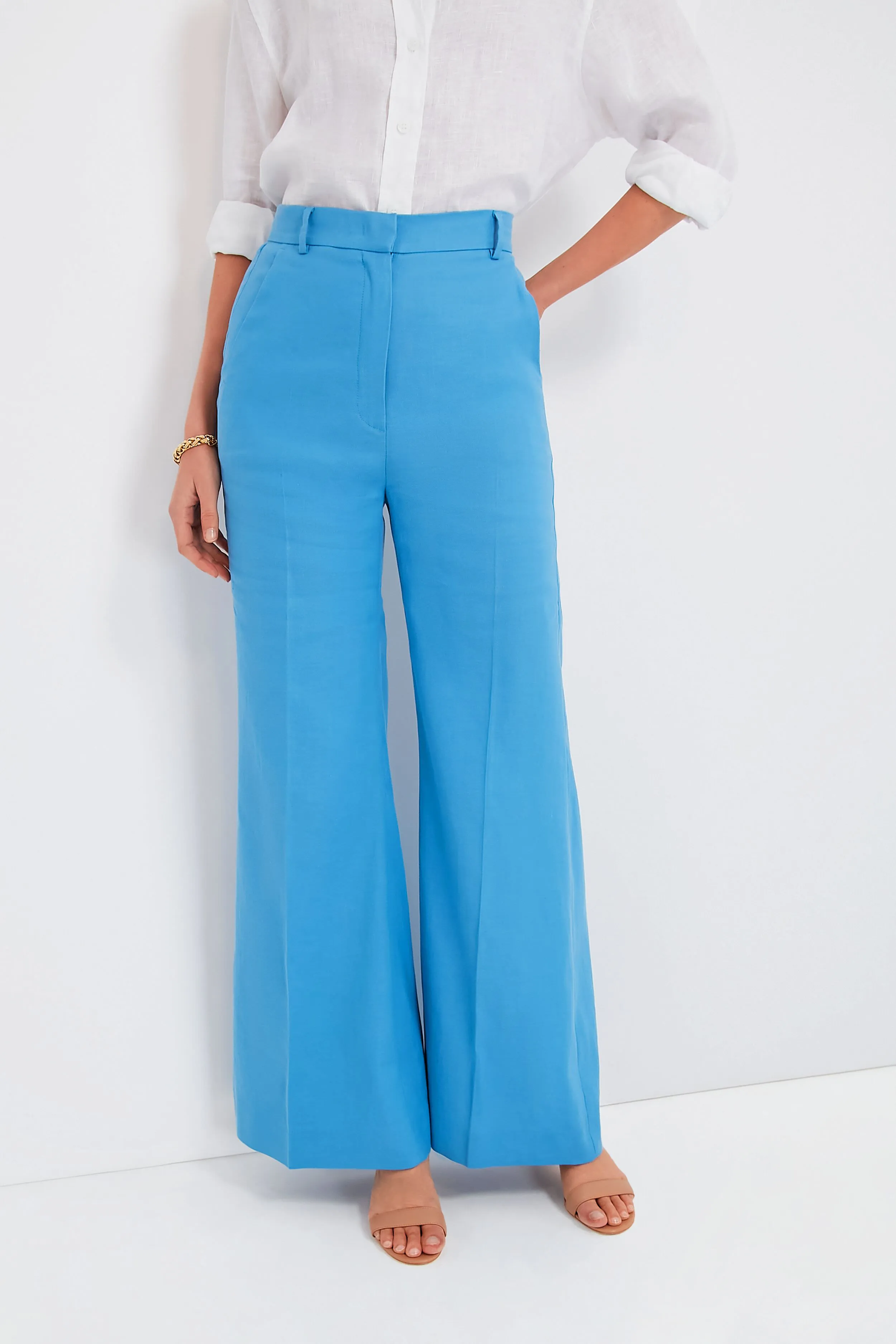 Light Blue Grazia Long Trouser Pant