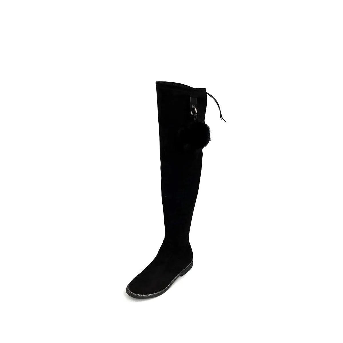 Lilly Pom Pom Detail Knee Boot