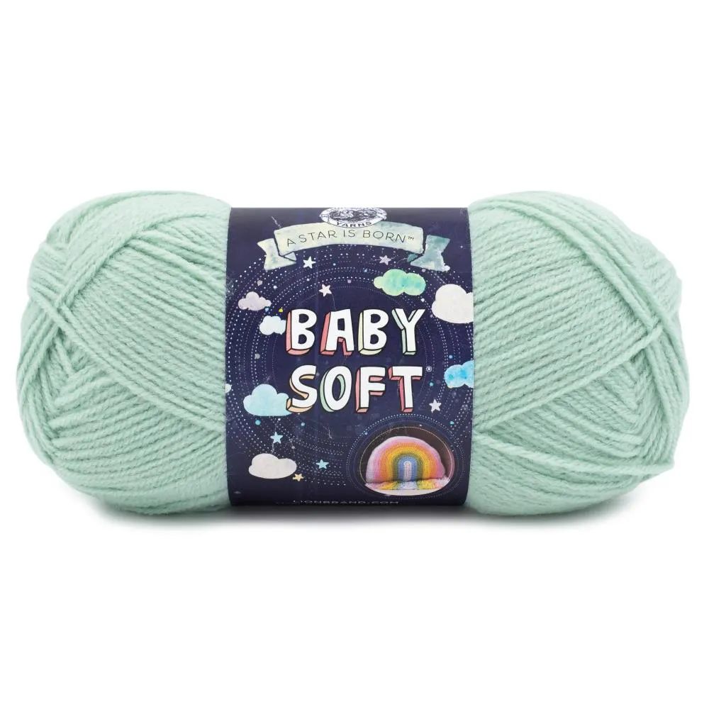 Lion Brand Baby Soft Yarn - Dusty Green