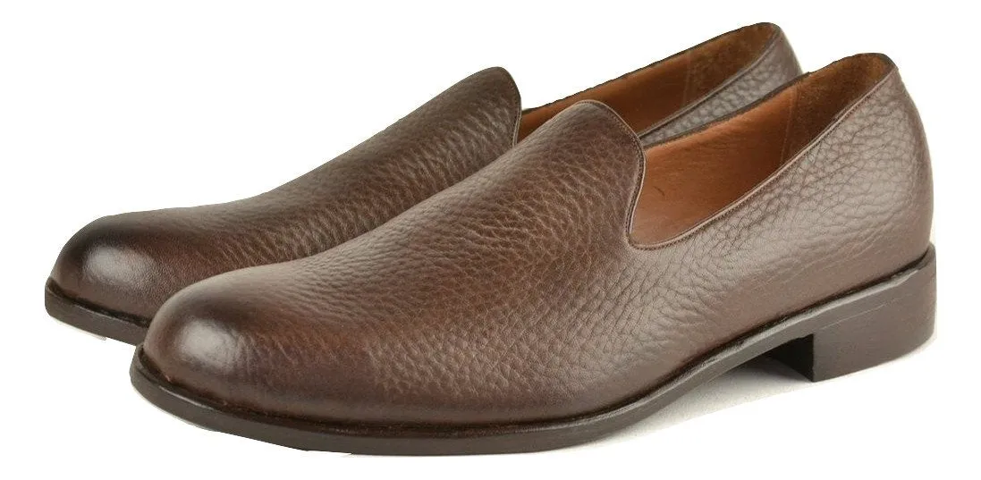 Loafer  |  Choc pebble grain calf