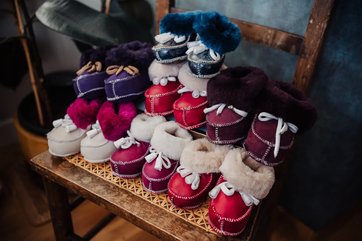 'LUCKY DIP' Baby Sheepskin Booties