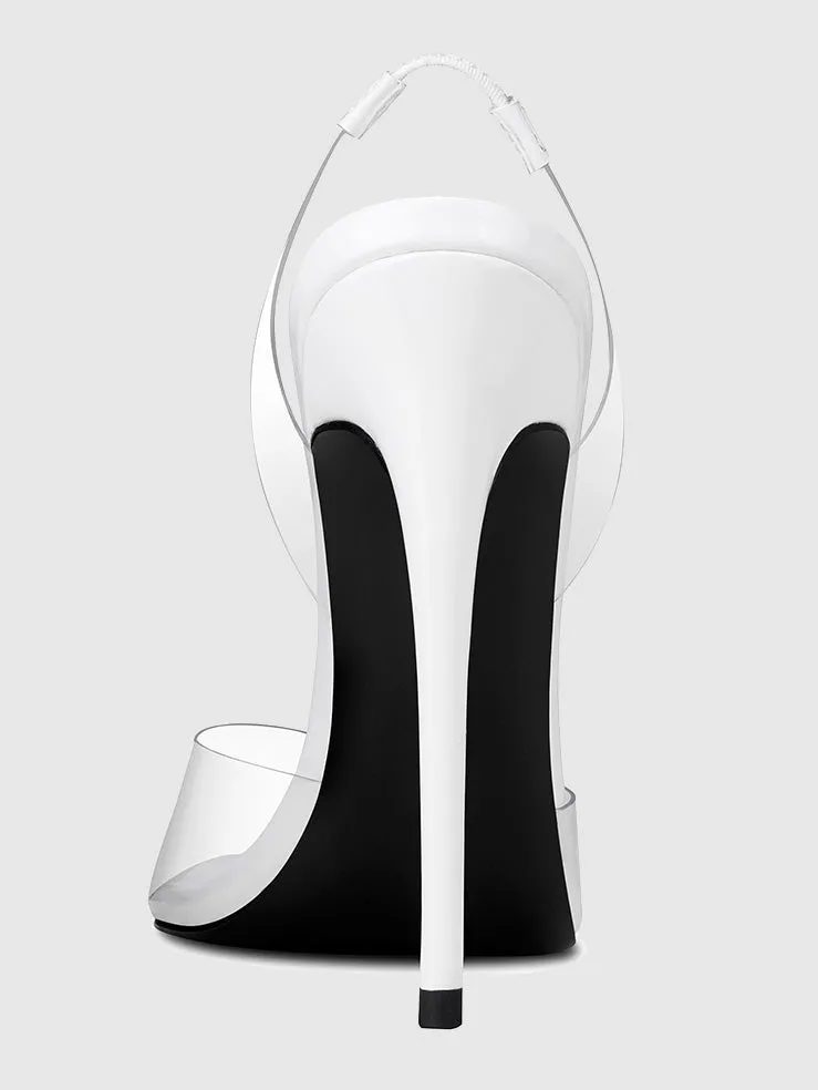 Macallan Slingback Pump - Lambo White